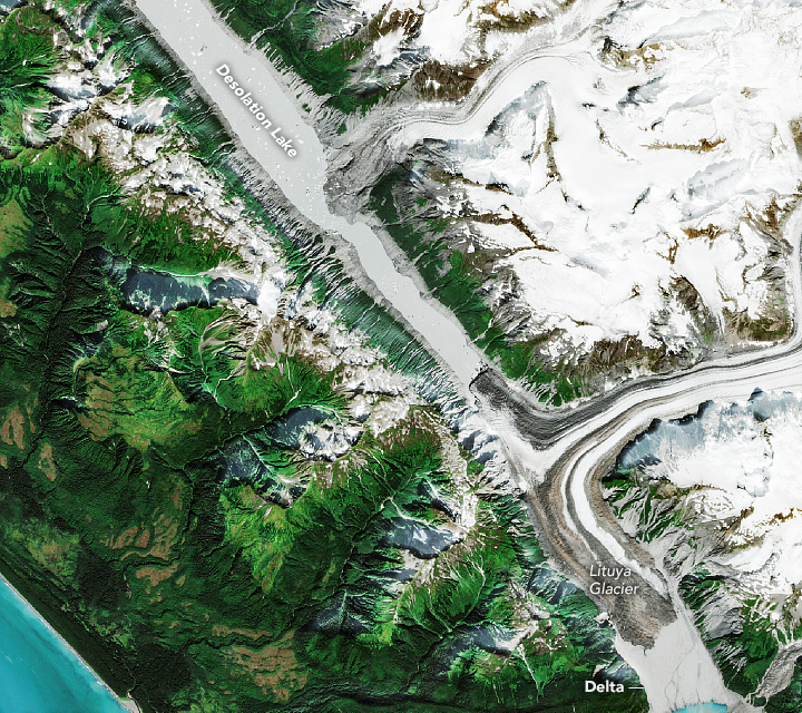 Lituya Bay on the southeastern coast of Alaska