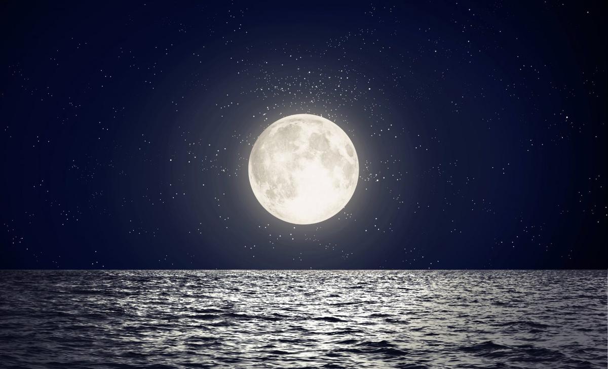 The moon controls methane emissions from the Arctic Ocean