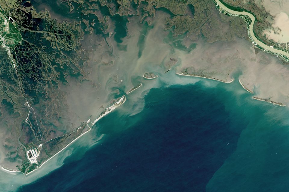 The Barataria Bay in Louisiana