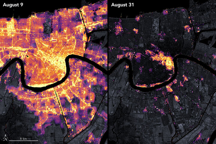 Power outages persist in New Orleans