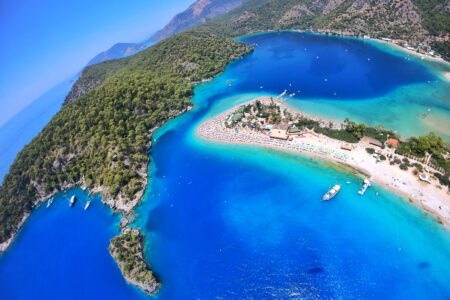 Mugla,Fethiye,Oludeniz,,Dead,Sea,Blue,Lagoon,In,Turkey.