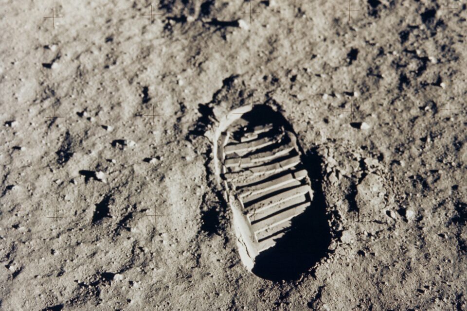 Apollo 11 Bootprint on the Moon