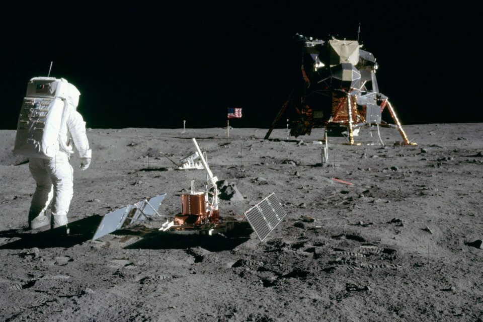 Edwin "Buzz" Aldrin, during the Apollo 11 walking on the Moon