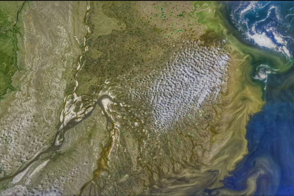 The Lena River Delta in northeastern Siberia