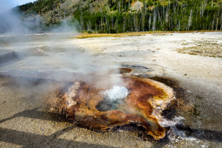 Black,Sand,Basin.,Handkerchief,Pool,In,The,Yellowstone,National,Park.
