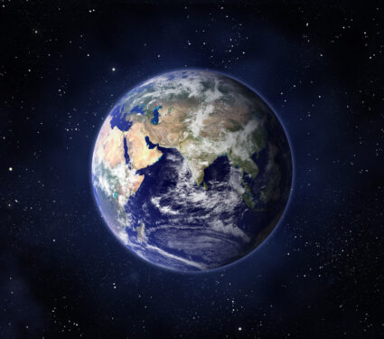 Planet,Earth.,Eastern,Hemisphere.,This,Image,Elements,Furnished,By,Nasa.