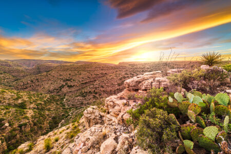 Carlsbad,Cavern,National,Park,,New,Mexico,,Usa,Overlooking,Rattlesnake,Canyon