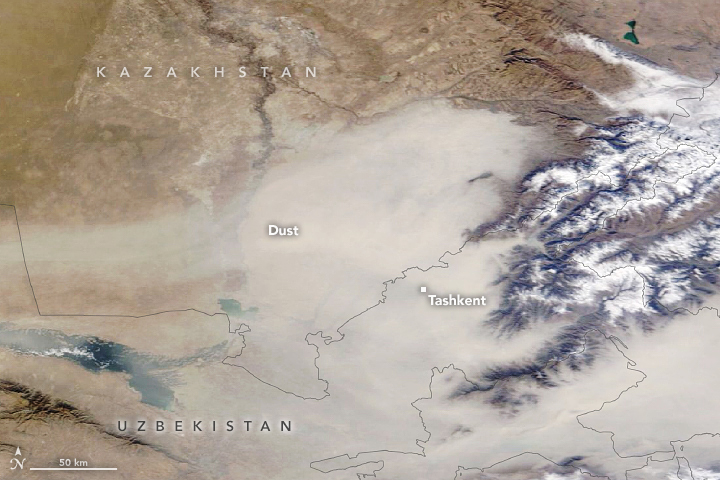 Unprecedented dust storm engulfs Tashkent, Uzbekistan