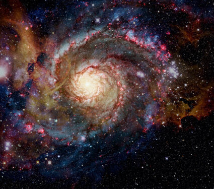 Galaxy,And,Nebula.,Elements,Of,This,Image,Furnished,By,Nasa