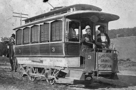Early Electric Railroad Car