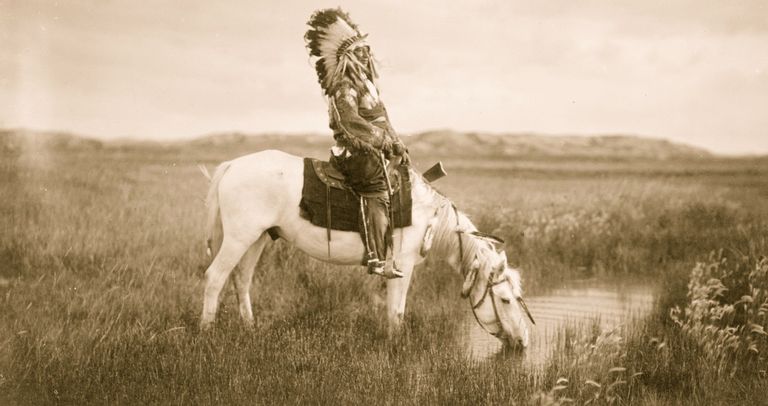 Red Hawk and his Horse