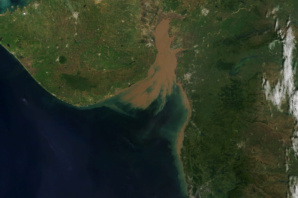 The Gulf of Khambhat on the west coast of India