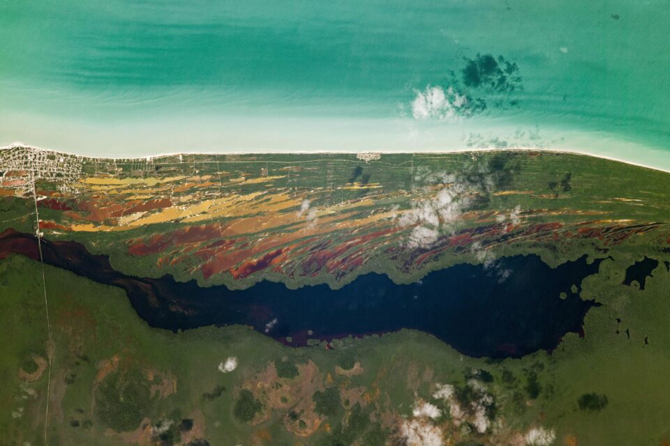 The northwest coast of the Yucatán Peninsula