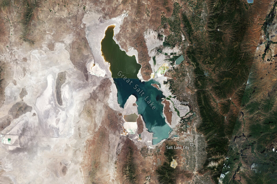 The Great Salt Lake has reached historically low levels
