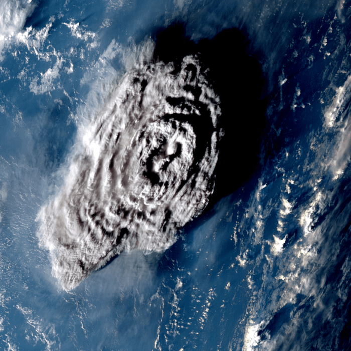 Tonga eruption released the highest known volcanic plume