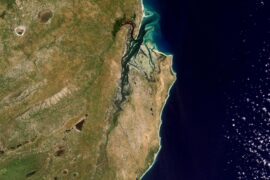 Inhambane Bay in southeast Mozambique