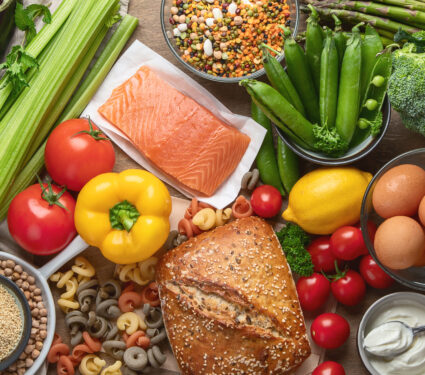 Healthy,Food.,Balanced,Food,Cooking,Ingredients.,Clean,Diet,Eating.,Top