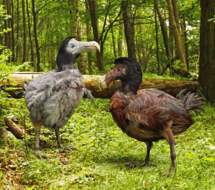 An,Illustration,Of,A,Male,And,Female,Dodo,Birds,In