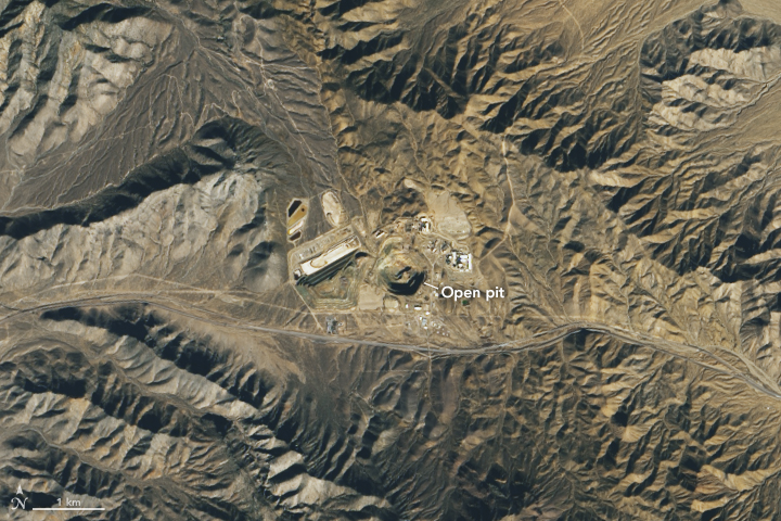Mountain Pass Mine in southeastern California 