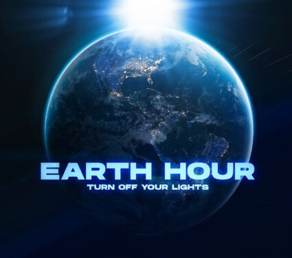 Earth,Hour,2023,Event.,Planet,Earth,With,Sunlight,In,Dark