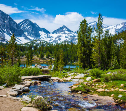 Small,Creek,In,Eastern,Sierra,Nevada,Mountains,In,California,,Along