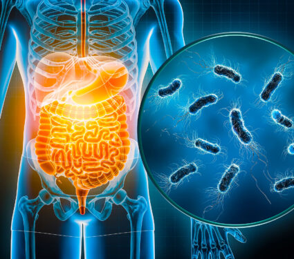 Bacterial,Infection,Of,The,Gastrointestinal,Tract,3d,Rendering,Illustration.,Escherichia