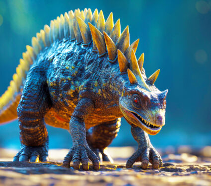 Wuerhosaurus:,Spikes,Sticking,Out,From,Shoulders,,Powerful,Front,Legs