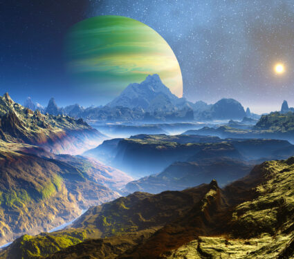 3d,Rendered,Fantasy,Alien,Landscape,-,3d,Illustration