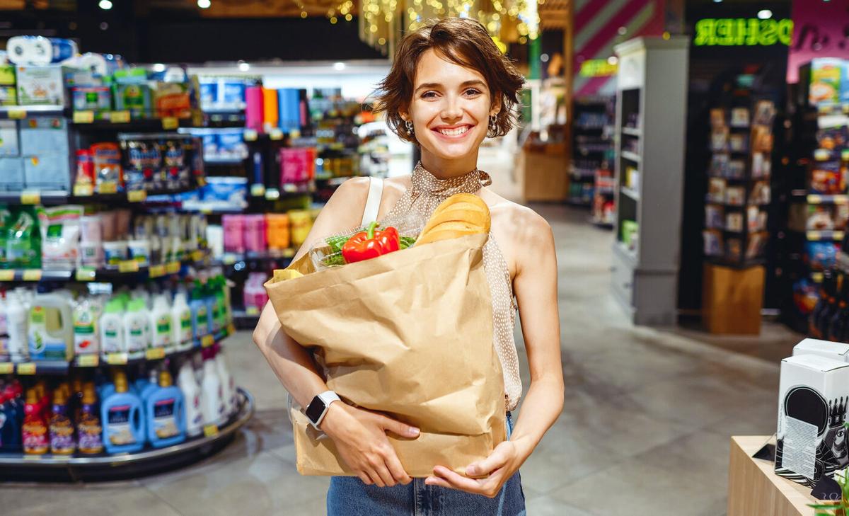 Large retailers are replacing plastic bags with eco-friendly paper bags
