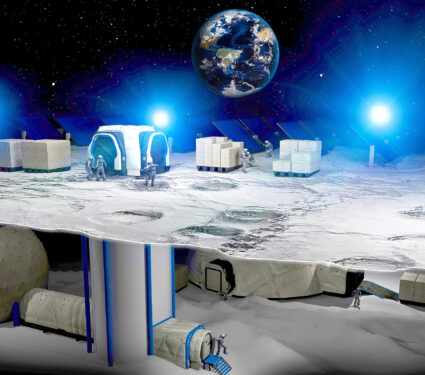 Lunar,Base,,Spatial,Outpost.,First,Settlement,On,The,Moon.,Space