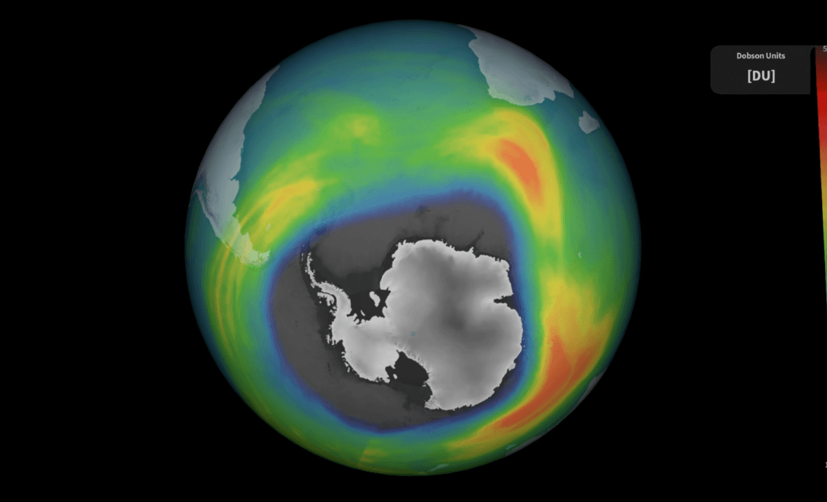 Antarctica's ozone hole is now one of the largest on record