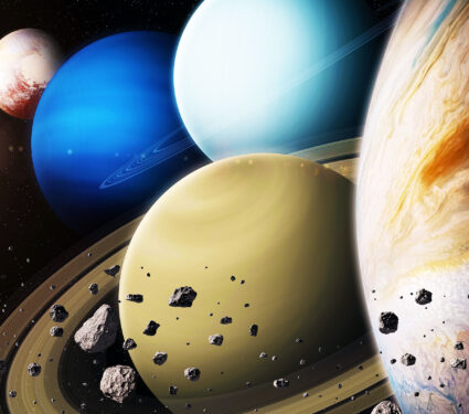 Beautiful,View,Of,The,Planets,Saturn,,Jupiter,,Uranus,,Neptune,,Pluto