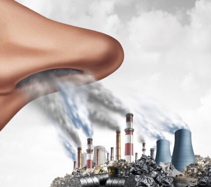 Breathing,Toxic,Pollutants,Inside,The,Human,Body,And,Inhaling,Pollution