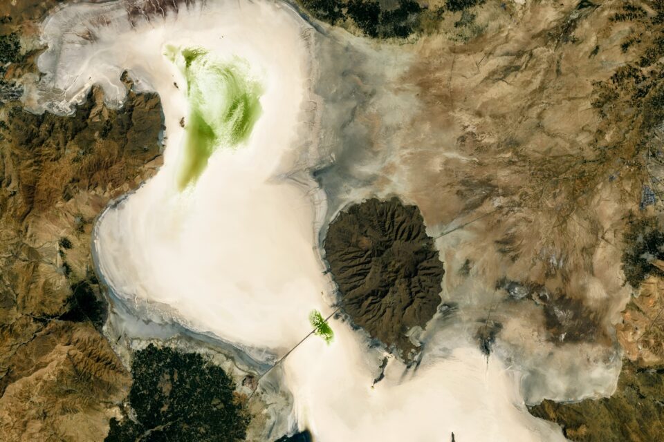 Lake Urmia is transforming into a salt flat