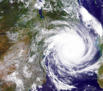 Cyclone,Idai,Heading,Towards,Mozambique,And,Zimbabwe,In,2019,-
