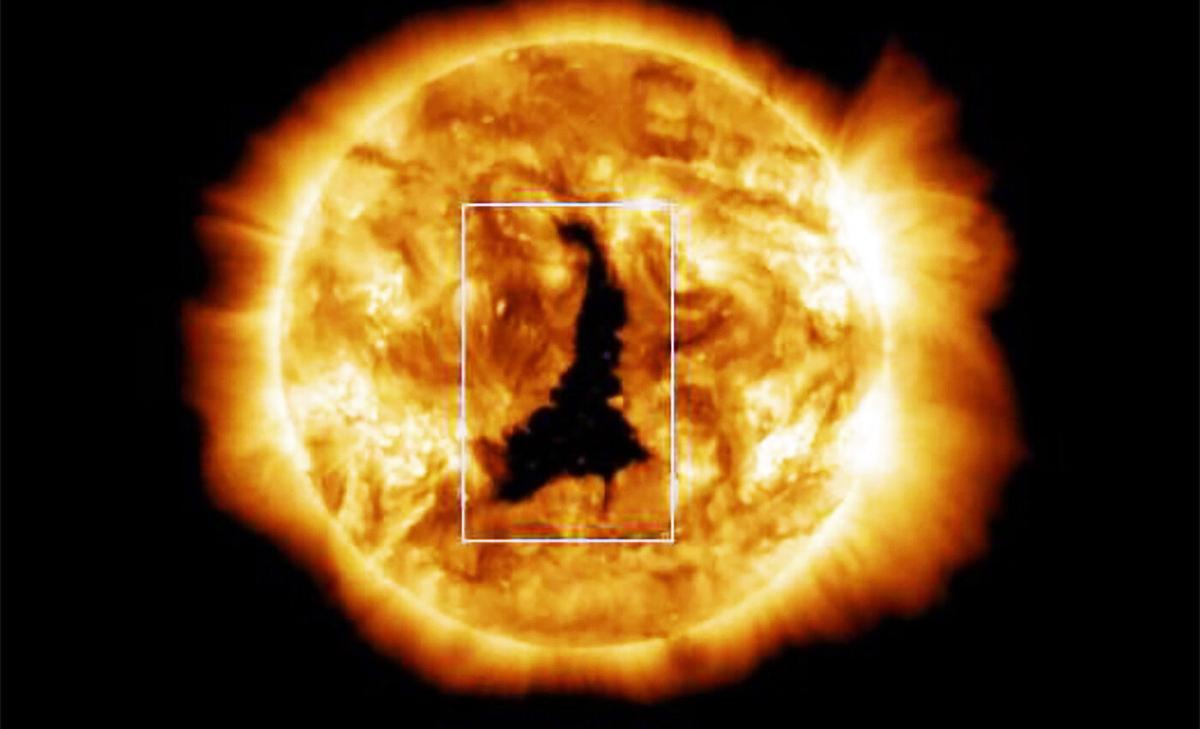 Massive "coronal hole" in the Sun prompts aurora alert for southern states