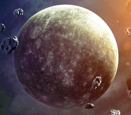 Mercury.,Planets,Of,Solar,System,Visualization.,Elements,Of,This,Image