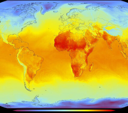 Global,Map,Represents,The,Surface,Temperature,Of,The,Earth,In