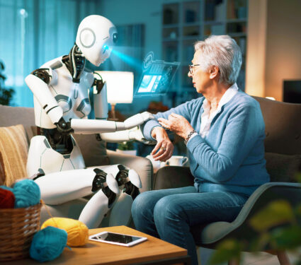 An,Elderly,Woman's,Robotic,Assistant,Makes,An,Immediate,Diagnosis,For