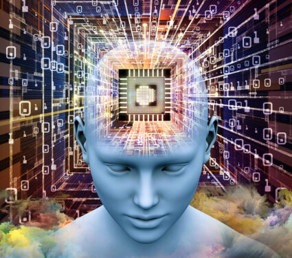 Mind,Processor,Series.,3d,Illustration,Of,Human,Head,With,Cpu