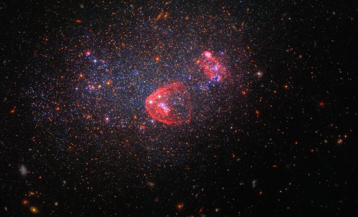Hubble captures the festive spirit of galaxy UGC 8091