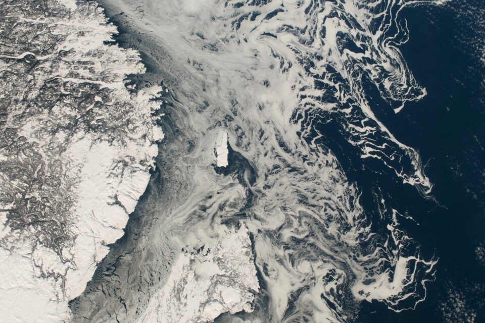 Sea ice surrounds Newfoundland and Labrador province