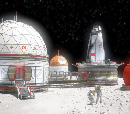 Concept,Of,A,Futuristic,3d,Illustration,Of,A,China,Base