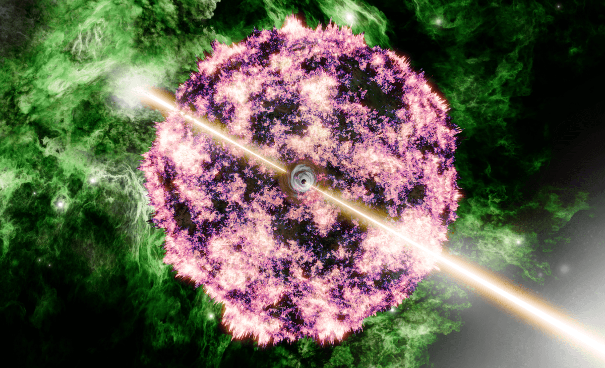What caused the brightest gamma-ray burst of all time?