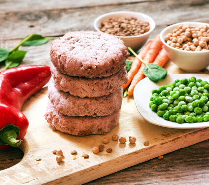 Veggie,Burger,Patties,Or,Plant,Based,Meat