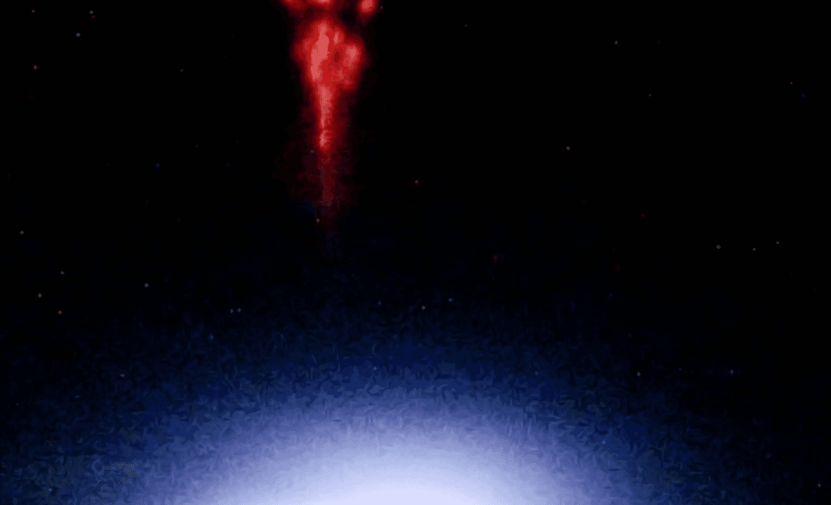 Stunning red sprite lightning captured from space
