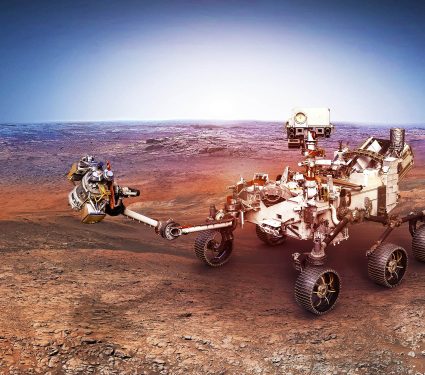 Rover,Perseverance,On,Mars,Surface.,Exploration,Of,Red,Planet.,Martian