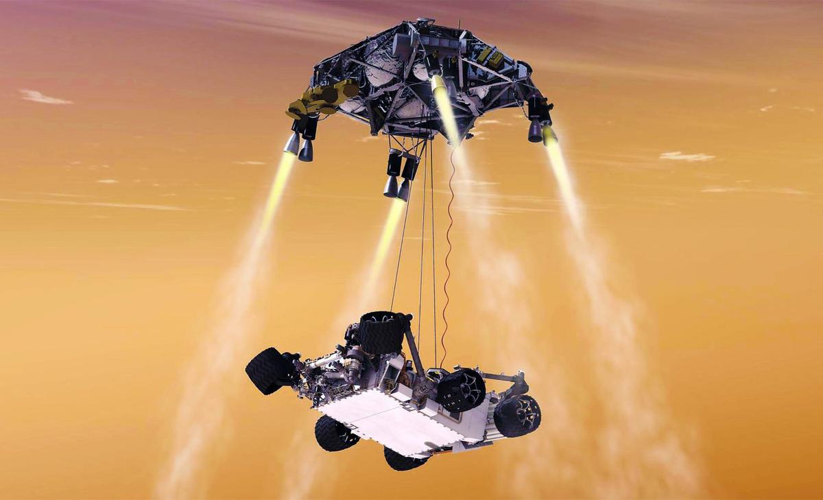 Sky cranes are shaping the future of Mars missions