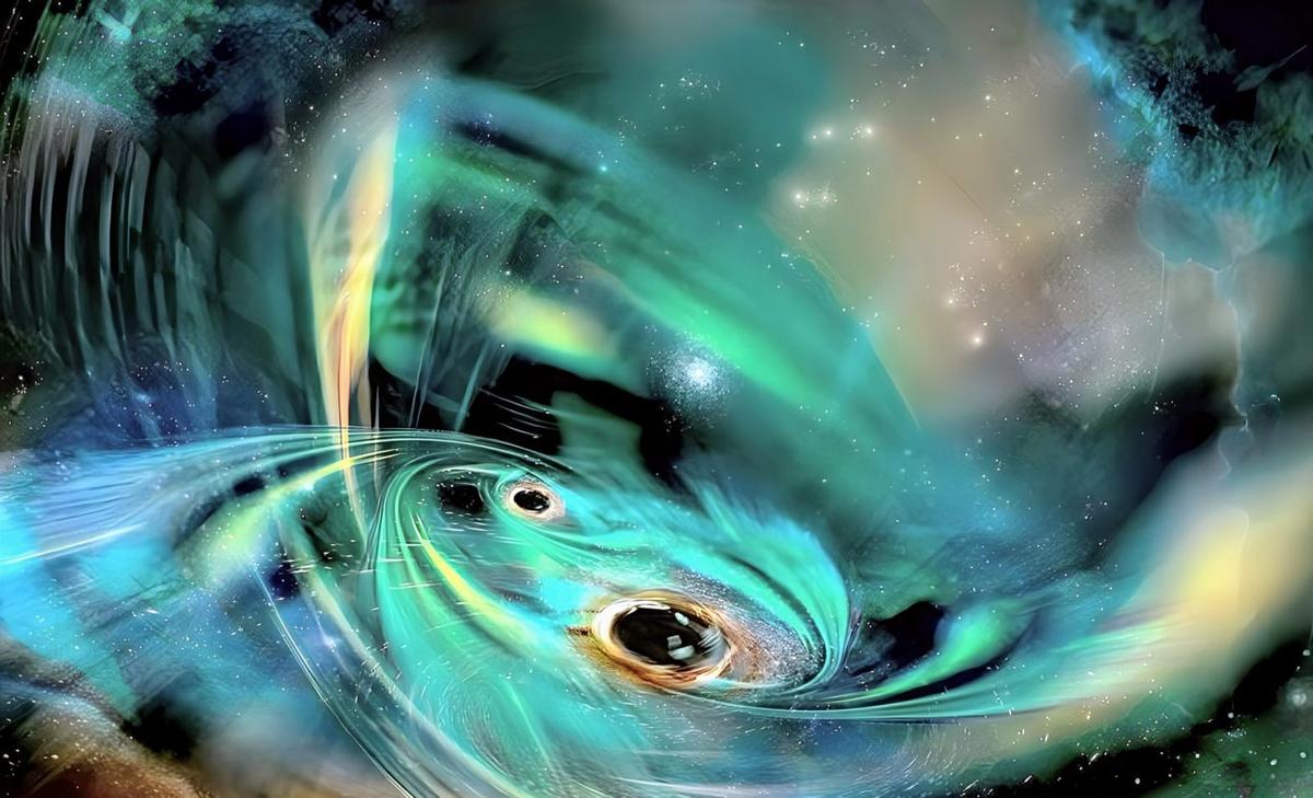 Monster black holes are trapped in an eternal dance