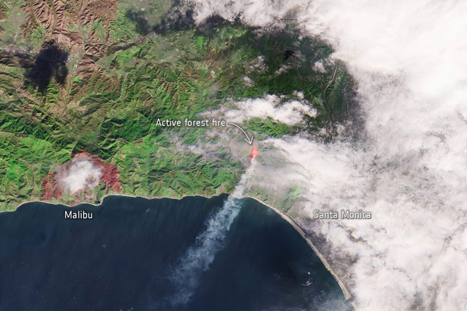 Explosive wildfires in California fueled by hurricane-force winds